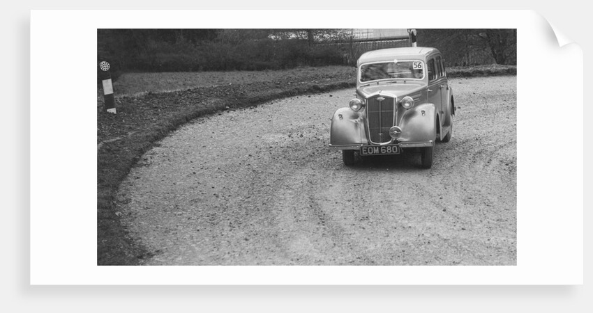 Wolseley saloon of BW Fursdon competing in the RAC Rally, 1939 by Bill Brunell