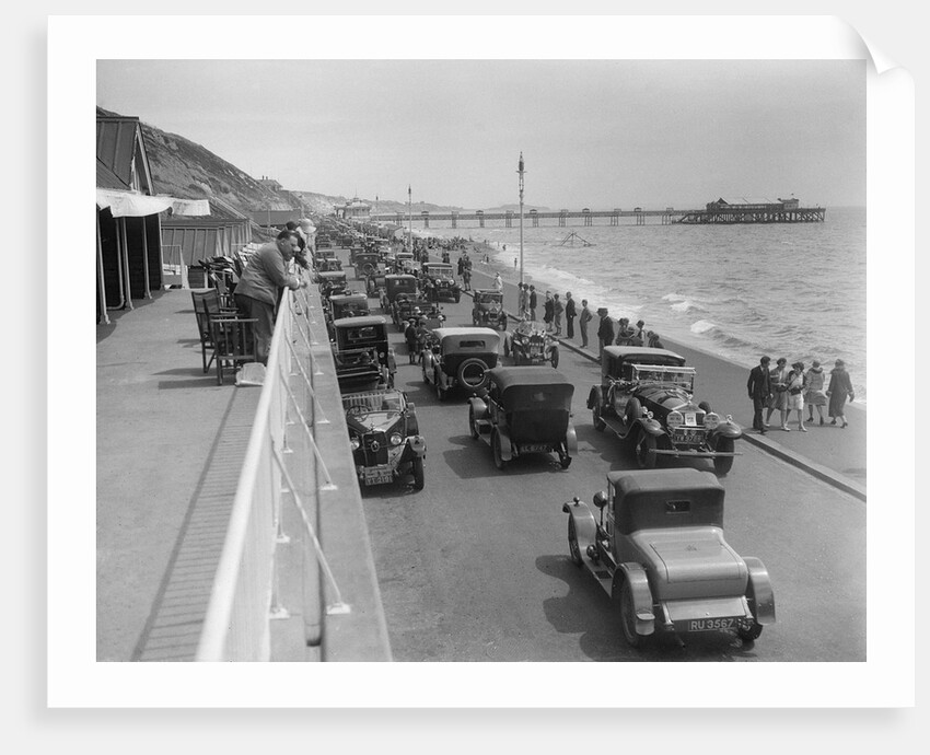 Cars on Undercliff Drive, Bournemouth, Bournemouth Rally, 1928 by Bill Brunell
