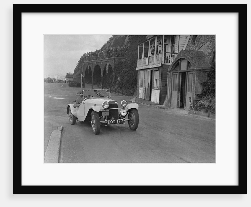 HRG of MH Lawson competing in the RAC Rally, Madeira Drive, Brighton, 1939 by Bill Brunell