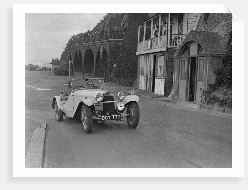 HRG of MH Lawson competing in the RAC Rally, Madeira Drive, Brighton, 1939 by Bill Brunell
