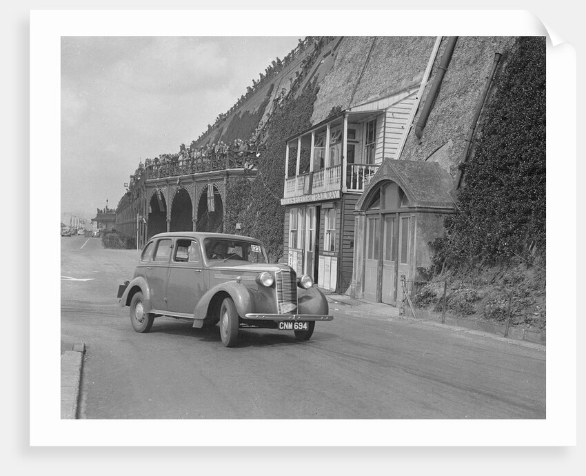 Vauxhall 14-6 of GL Boughton competing in the RAC Rally, Madeira Drive, Brighton, 1939 by Bill Brunell