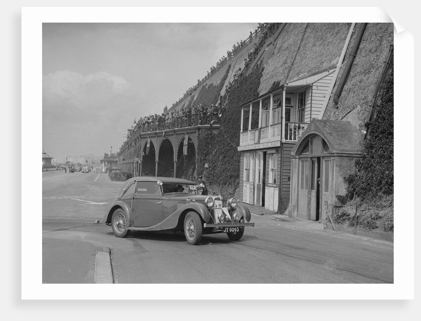 MG VA Tickford tourer of Lilian Roper competing in the RAC Rally, Madeira Drive, Brighton, 1939 by Bill Brunell