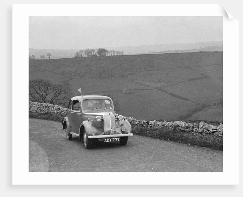 Vauxhall 10 of Miss IM Burton competing in the RAC Rally, 1939 by Bill Brunell