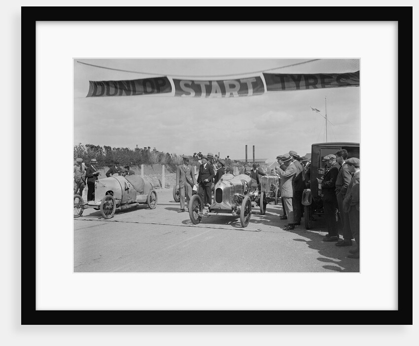 GN Silver Gnat of GL Hawkins and a Wolseley at the Southsea Speed Carnival, Hampshire, 1922 by Bill Brunell