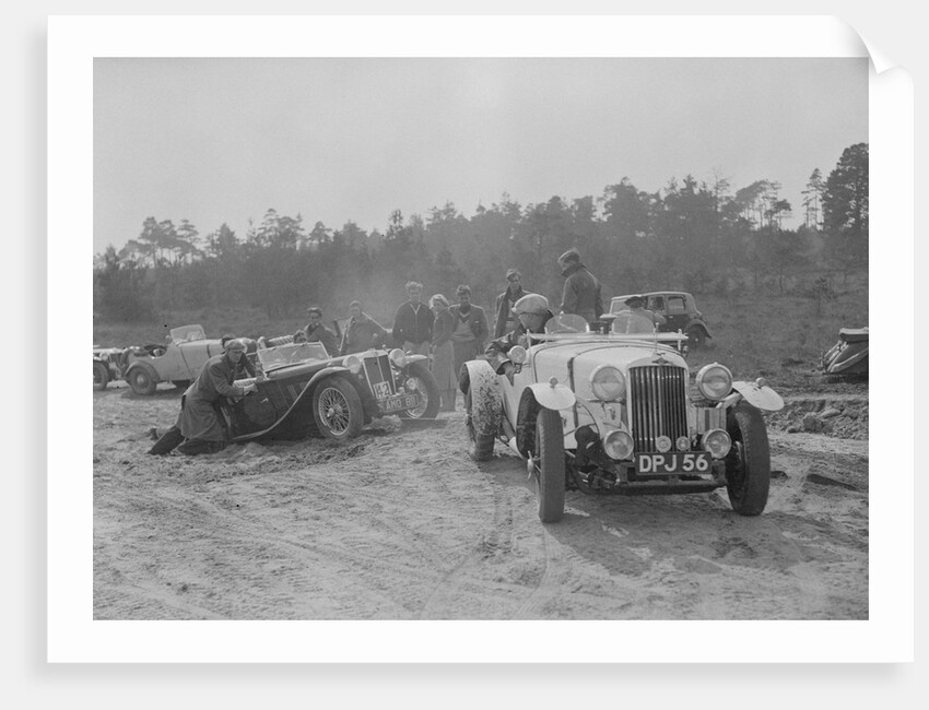 Talbot 10 Sports of DH Perring competing in the Great Weat Motor Club Trial, 1938 by Bill Brunell
