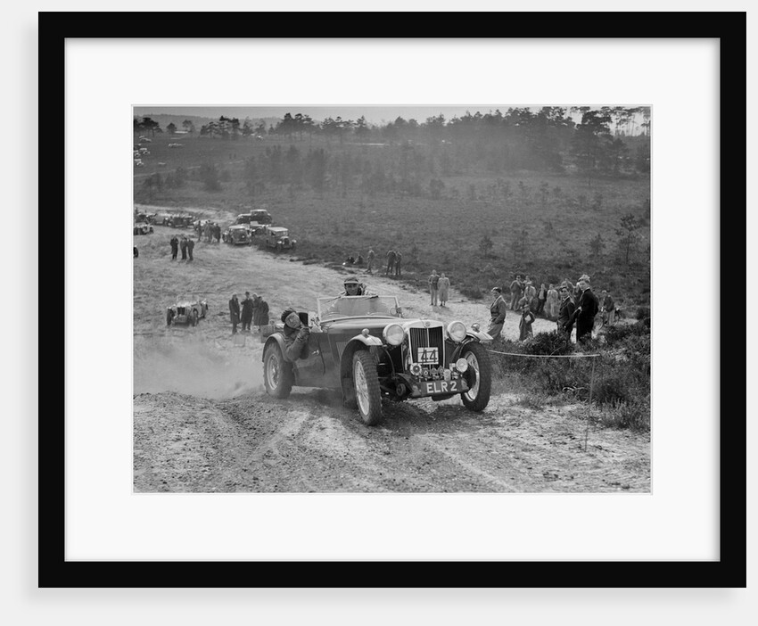 MG TA competing in the Great Weat Motor Club Trial, 1938 by Bill Brunell