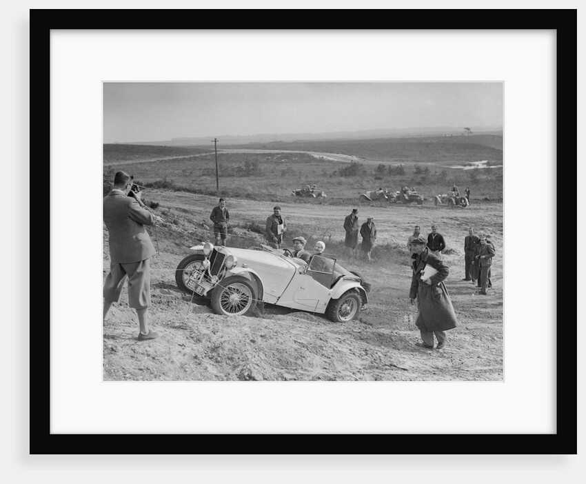 MG TA of the Cream Cracker Team competing in the Great Weat Motor Club Trial, 1938 by Bill Brunell