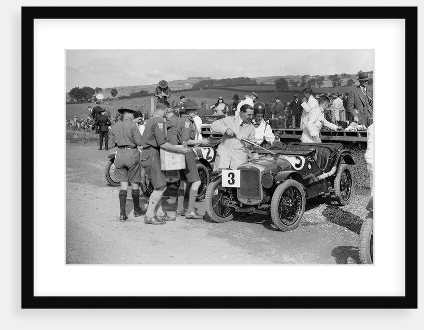 Austin Ulsters of SV Holbrook and GE Caldicutt at the RAC TT Race, Ards Circuit, Belfast, 1929 by Bill Brunell