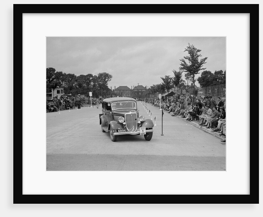 Ford V8 saloon of AE Harris competing in the South Wales Auto Club Welsh Rally, 1937 by Bill Brunell