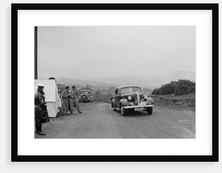 Pontiac saloon of J Owen-Smith competing in the South Wales Auto Club Welsh Rally, 1937 by Bill Brunell