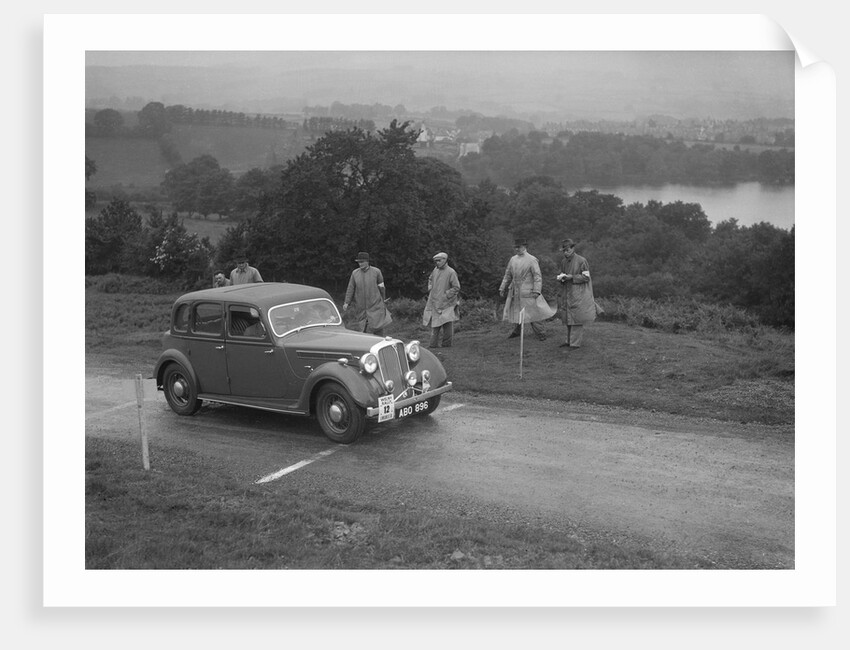 Rover saloon of DB Morgan competing in the South Wales Auto Club Welsh Rally, 1937 by Bill Brunell