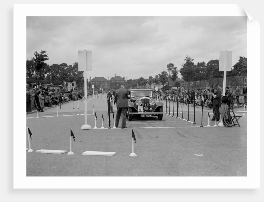 Bentley saloon of JP Agnew competing in the South Wales Auto Club Welsh Rally, 1937 by Bill Brunell