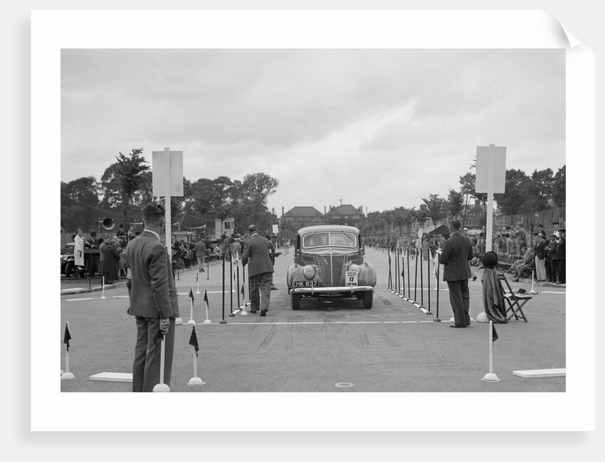 Ford V8 saloon of Viscountess Chetwynd competing in the South Wales Auto Club Welsh Rally, 1937 by Bill Brunell