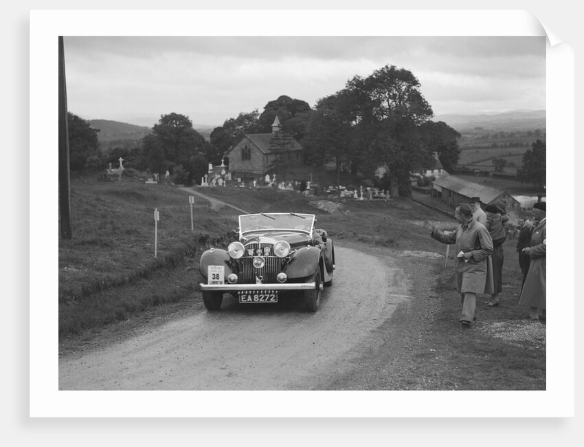 Jensen open 4-seater of Ken Crawford competing in the South Wales Auto Club Welsh Rally, 1937 by Bill Brunell