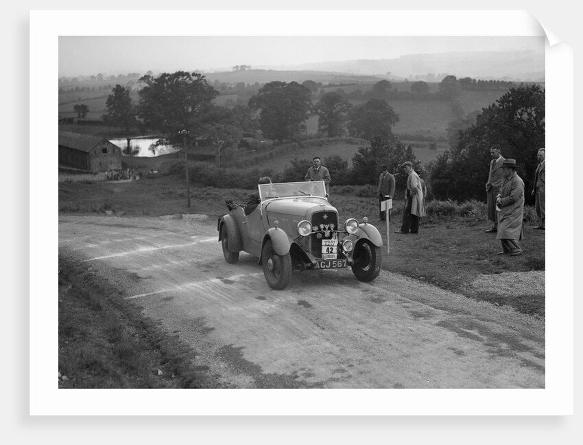 Ford V8 of TC Wise competing in the South Wales Auto Club Welsh Rally, 1937 by Bill Brunell