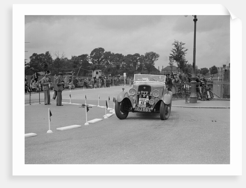 Ford V8 of TC Wise competing in the South Wales Auto Club Welsh Rally, 1937 by Bill Brunell