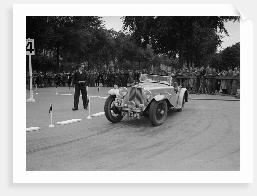 AC of LP Jaques competing in the South Wales Auto Club Welsh Rally, 1937 by Bill Brunell