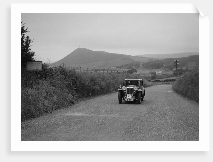 MG L1 Magna salonette of C Lones competing in the South Wales Auto Club Welsh Rally, 1937 by Bill Brunell