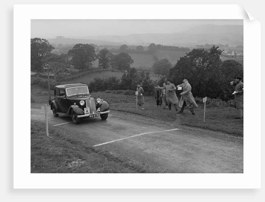 Armstrong-Siddeley of HK Roberts competing in the South Wales Auto Club Welsh Rally, 1937 by Bill Brunell