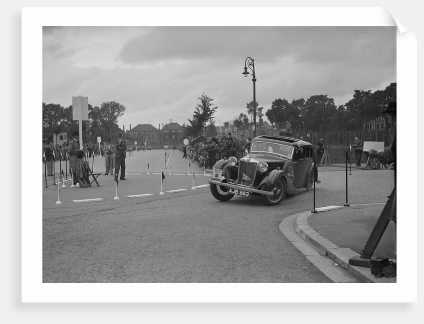 MG VA of RK Wellsteed competing in the South Wales Auto Club Welsh Rally, 1937 by Bill Brunell