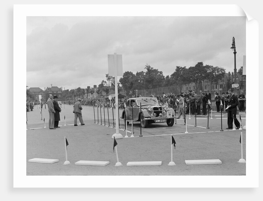 Riley Kestrel of A Bassett competing in the South Wales Auto Club Welsh Rally, 1937 by Bill Brunell