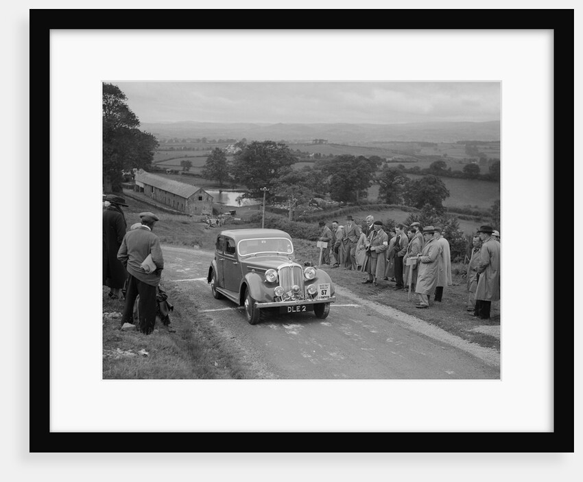 Rover 4-door saloon of FD Cooper competing in the South Wales Auto Club Welsh Rally, 1937 by Bill Brunell