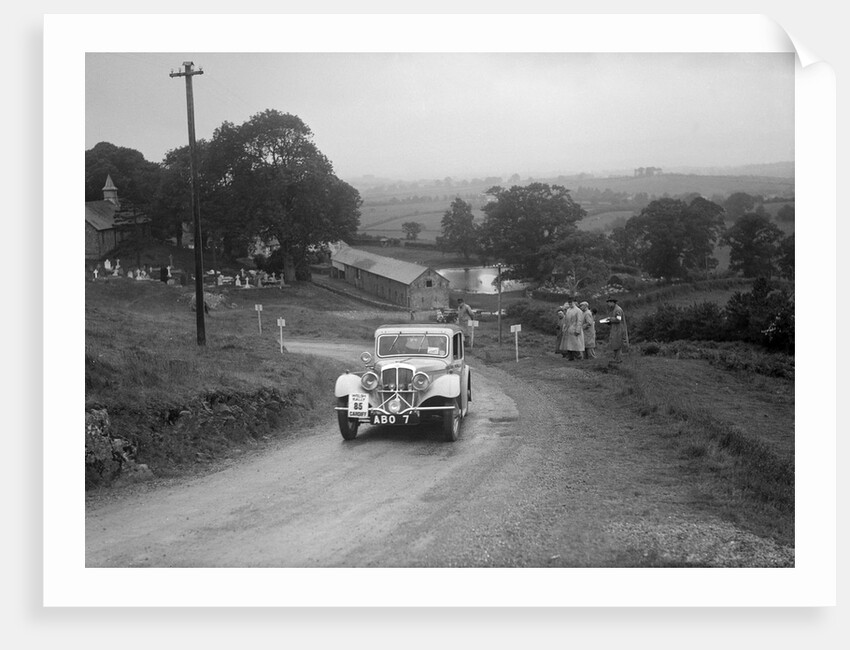 BSA saloon of RS Bevan competing in the South Wales Auto Club Welsh Rally, 1937 by Bill Brunell