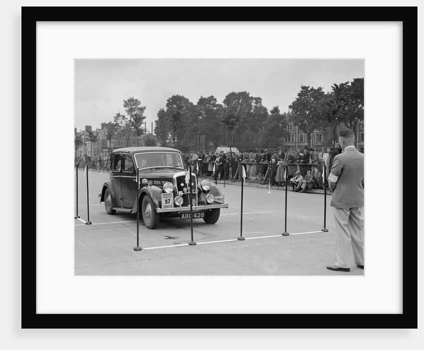 Morris saloon of RK Wellsteed competing in the South Wales Auto Club Welsh Rally, 1937 by Bill Brunell