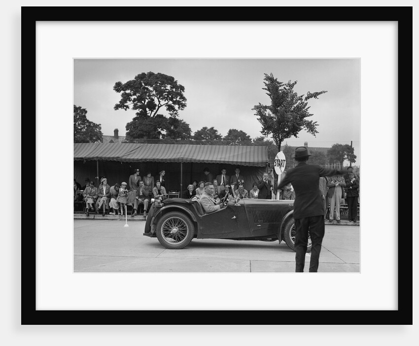 MG TA of Archie Langley of the Musketeers team at the South Wales Auto Club Welsh Rally, 1937 by Bill Brunell
