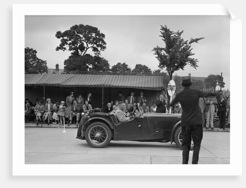 MG TA of Archie Langley of the Musketeers team at the South Wales Auto Club Welsh Rally, 1937 by Bill Brunell