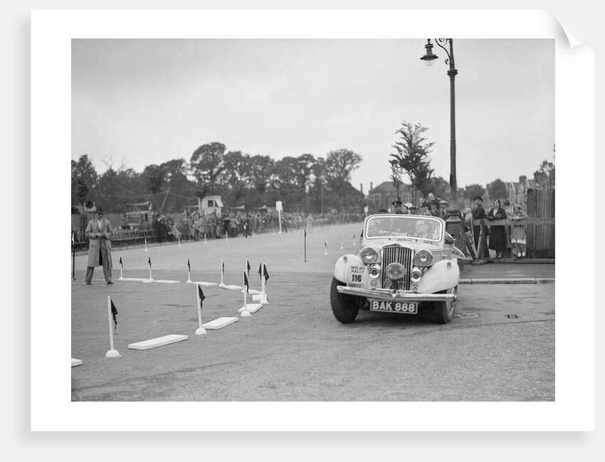 Talbot 10 drophead coupe of RM Proctor competing in the South Wales Auto Club Welsh Rally, 1937 by Bill Brunell
