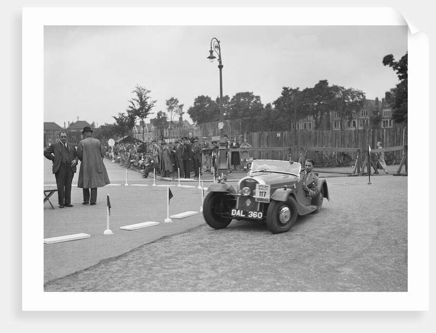 Morgan 4/4 2-seater sports of GN Scott competing in the South Wales Auto Club Welsh Rally, 1937 by Bill Brunell