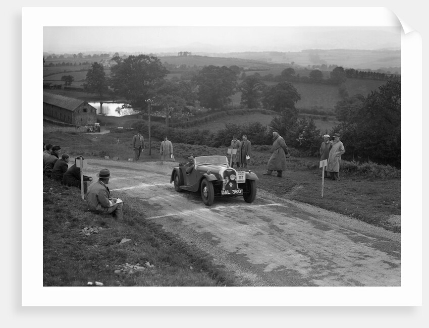 Morgan 4/4 2-seater sports of GN Scott competing in the South Wales Auto Club Welsh Rally, 1937 by Bill Brunell