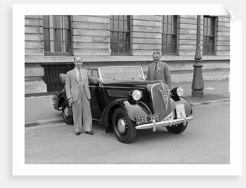 Opel cabriolet of AT Morse at the South Wales Auto Club Welsh Rally, 1937 by Bill Brunell