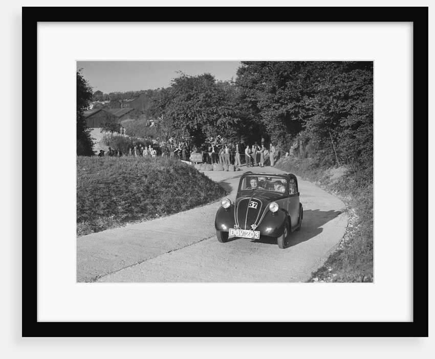 Fiat Topolino of J Eason-Gibson competing in the VSCC Croydon Speed Trials, 1937 by Bill Brunell