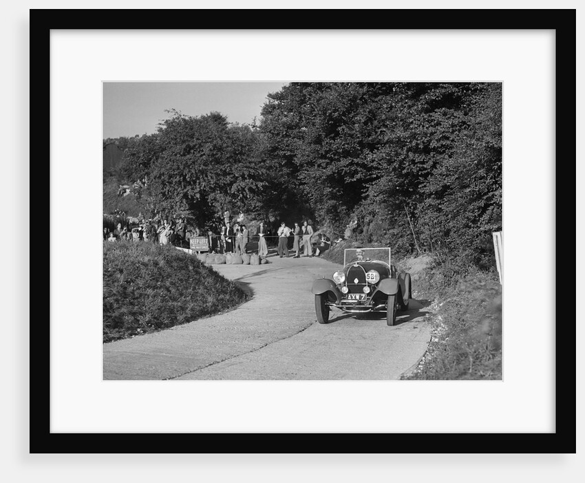Bugatti Type 43 of GM Crozier competing in the VSCC Croydon Speed Trials, 1937 by Bill Brunell