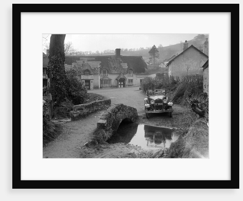 Kitty Brunell driving a Ford Model A 2-seater, Winsford, Somerset, 1930s by Bill Brunell
