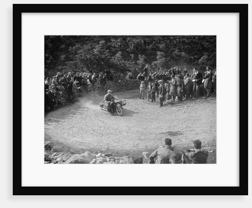Matchless and sidecar of TJ Rose competing in the MCC Edinburgh Trial, 1930 by Bill Brunell