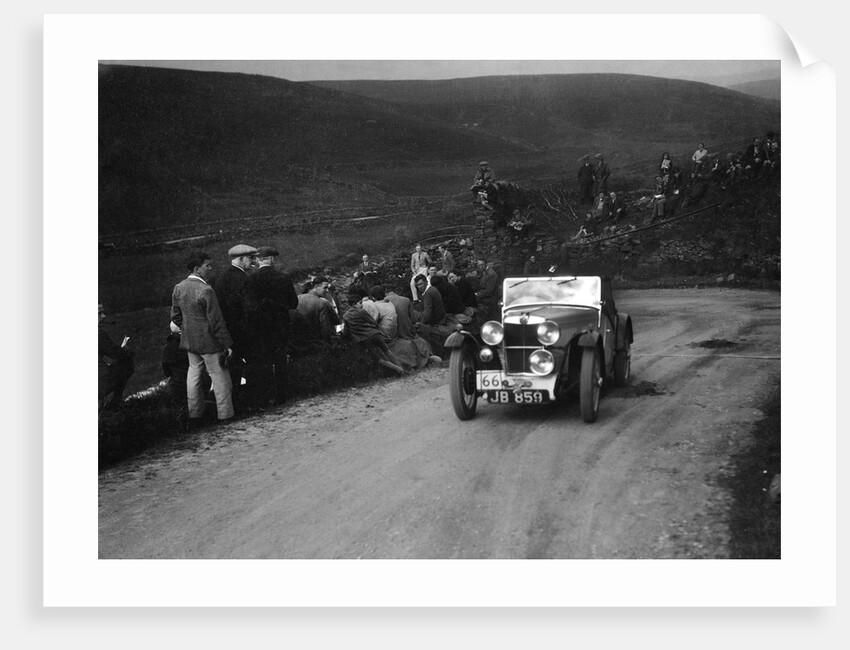MG J2 of RA MacDermid competing in the MCC Edinburgh Trial, West Stonesdale, Yorkshire Dales, 1933 by Bill Brunell