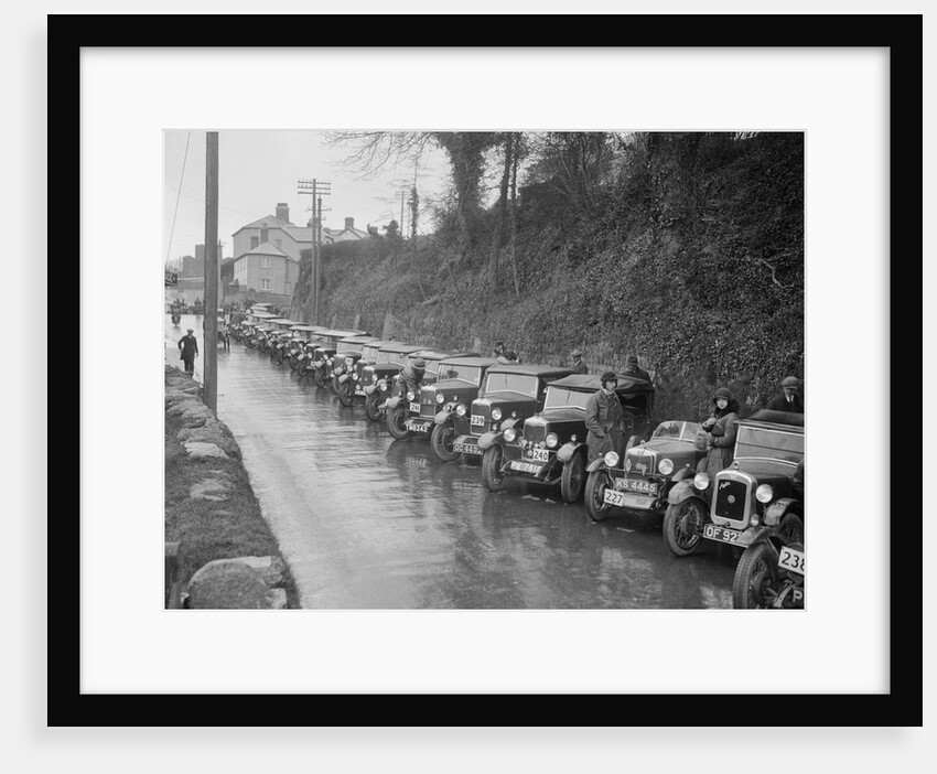 Cars parked at the MCC Lands End Trial, Launceston, Cornwall, 1930 by Bill Brunell