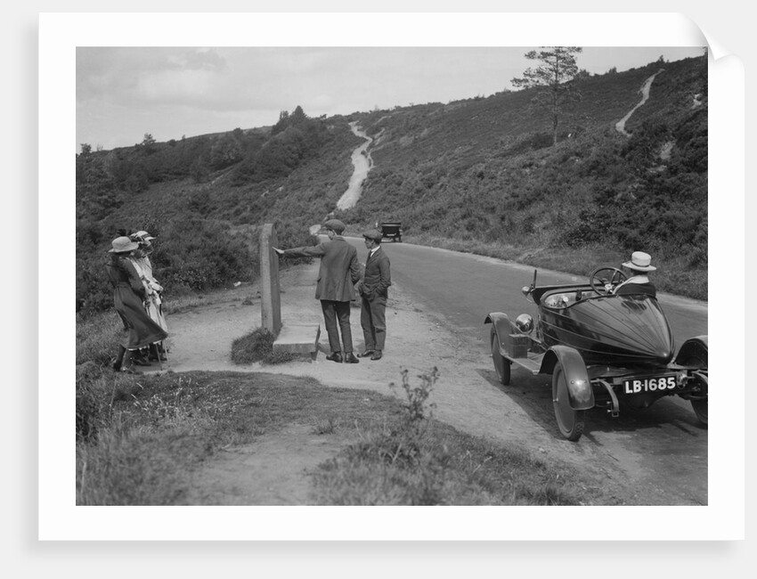 Morris Cowley with airship-tail body, The Sailors Grave, near Hindhead, Surrey, c1920s by Bill Brunell