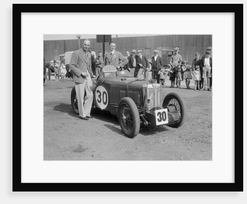 MG C type Midget of Frank Stanley Barnes at the RAC TT Race, Ards Circuit, Belfast, 1932 by Bill Brunell