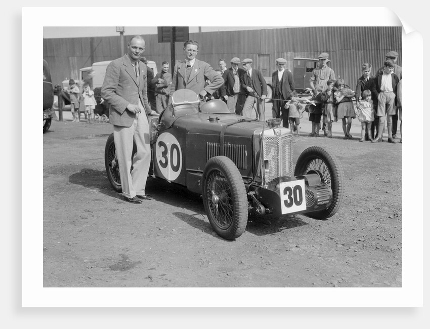 MG C type Midget of Frank Stanley Barnes at the RAC TT Race, Ards Circuit, Belfast, 1932 by Bill Brunell
