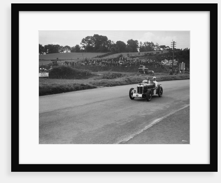 MG C type Midget of Cyril Paul competing in the RAC TT Race, Ards Circuit, Belfast, 1932 by Bill Brunell