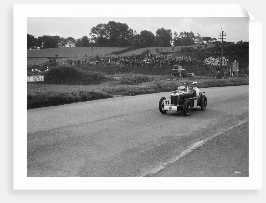 MG C type Midget of Cyril Paul competing in the RAC TT Race, Ards Circuit, Belfast, 1932 by Bill Brunell
