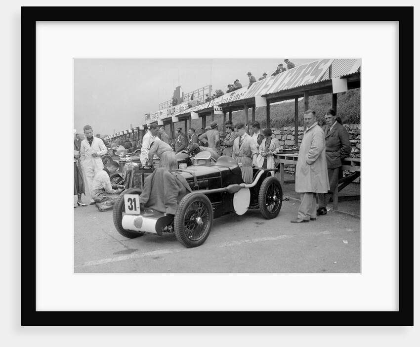 MG C type Midget of Cyril Paul in the pits at the RAC TT Race, Ards Circuit, Belfast, 1932 by Bill Brunell