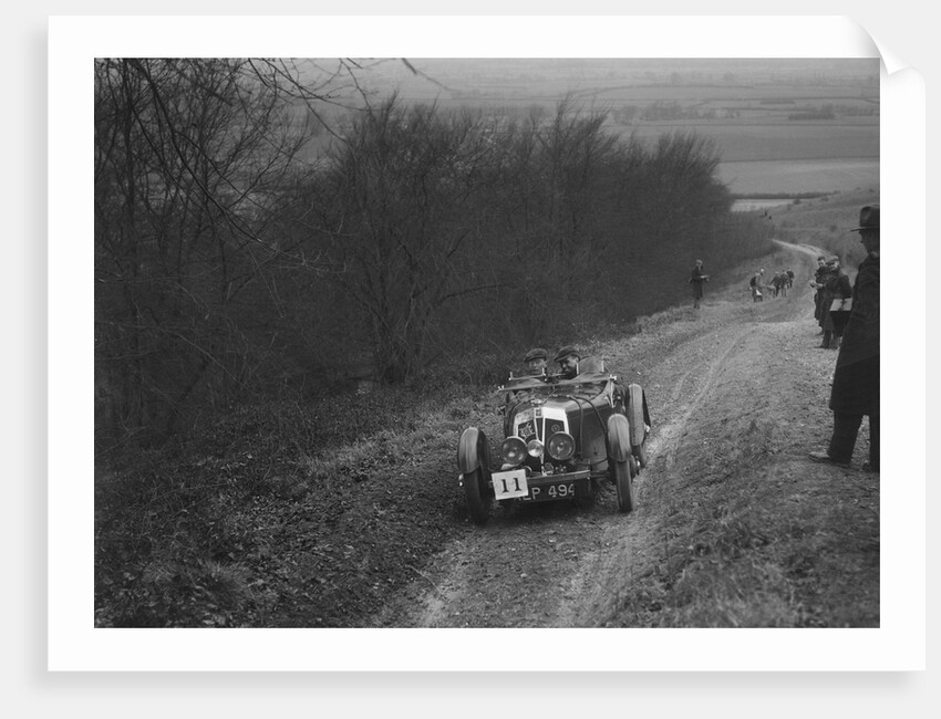 Vale Special 2-seater sports competing in a trial, Crowell Hill, Chinnor, Oxfordshire, 1930s by Bill Brunell