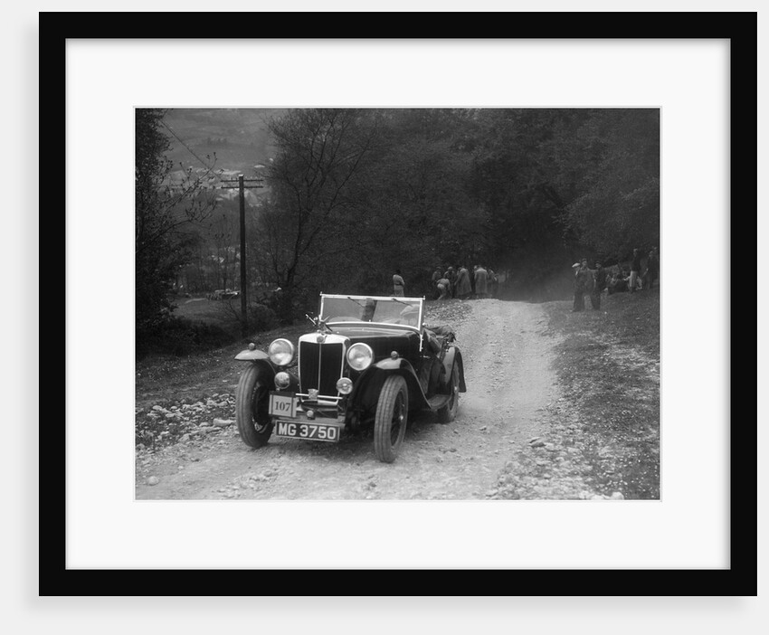 MG Magnette competing in a motoring trial, Nailsworth Ladder, Gloucestershire, 1930s. by Bill Brunell