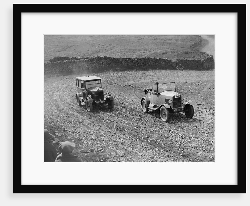 Trojan saloon and tourer competing in the MCC Edinburgh Trial, 1929 by Bill Brunell