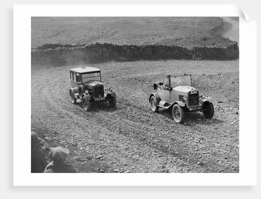 Trojan saloon and tourer competing in the MCC Edinburgh Trial, 1929 by Bill Brunell